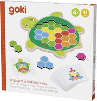 Goki houten schildpad puzzelspel rosy, 41st. - thumbnail