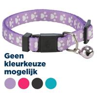 Trixie halsband kat print poot elastisch assorti - thumbnail
