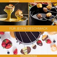 Bomann FFR 1290 Fondue-friteuse 1 l 840 W Met handmatige temperatuursinstelling Wit, Grijs - thumbnail