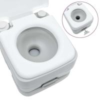 VidaXL Camping toilet grijs en wit 41,5 x 36,5 x 30 cm polyetheen - thumbnail
