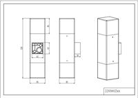 Trio Design buitenlampHudson led 2-lichts antraciet - 220060242 - thumbnail
