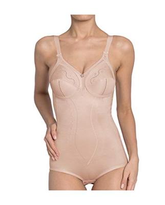 Body Doreen - Corselet - Cotton 01 BS - Klassieke corrigerende body - Spaghetti bandjes - Correctie shapewear - DS10005178 - Huidskleur- Corrigerend