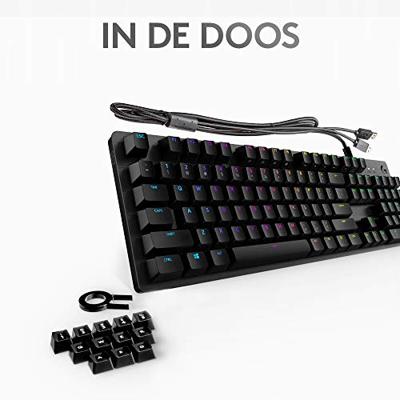 Logitech G512 CARBON LIGHTSYNC RGB Mechanical Gaming Keyboard gaming toetsenbord - thumbnail