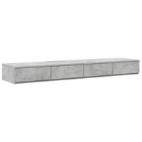 Opbergbedframe Beton Grijs 236.5 x 160 x 31.5 cm Bewerkt hout - thumbnail