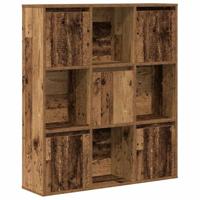 Boekenkast 89x24x101,5 cm bewerkt hout oud houtkleurig - thumbnail