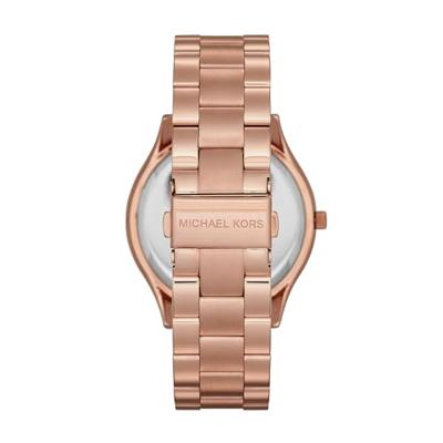 Michael Kors Runway Rose Dial Rosegoudkleurig uniseks horloge MK3197