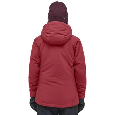 Haglofs Mimic Alert Hood Isolatiejas Dames Carmine Red S