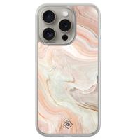 iPhone 15 Pro Max hybride hoesje - Marmer waves - thumbnail