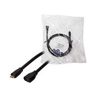 LogiLink USB-kabel USB 2.0 USB-micro-B stekker, USB-micro-B bus 1.00 m Zwart CU0121 - thumbnail