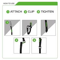 OXFORD snelbinder "atlas g-hook" atlas g-hook 26mm x 1,2m black pair - thumbnail