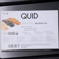 Anti-Aanbak Ovenplaat Quid Sweet Grey Zwart Metaal 42 x 32 x 4 cm - thumbnail