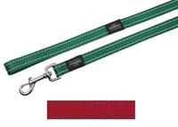 Rogz For Dogs fanbelt long lijn rood - thumbnail