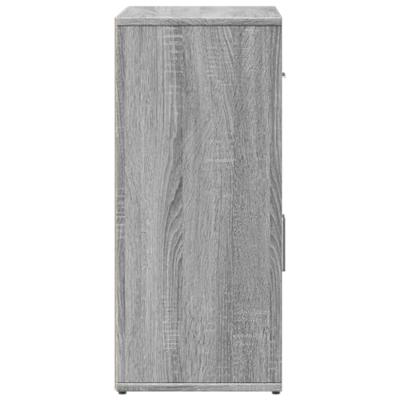 Dressoir 60x31x70 cm bewerkt hout grijs sonoma
