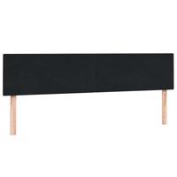 Boxspring met matrassen fluweel zwart 180x210 cm - thumbnail