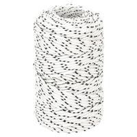 VidaXL Boottouw gevlochten 2 mmx100 m polyester wit - thumbnail