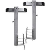 VidaXL Stalen frame ondersteuning voor de boot aanhanger 63-88 cm (set van 2) - thumbnail
