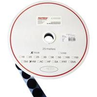 FASTECH® Klittenband punt Om vast te plakken Hotmelt Haakdeel (Ø x l) 25 mm x 5 m Zwart 5 m - thumbnail