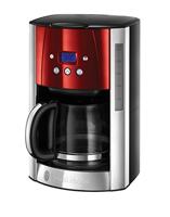 Russell Hobbs 23240-56 Luna Solar Red - Filterkoffiezetapparaat met glazen kan - Rood - thumbnail