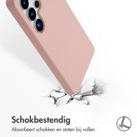 Accezz Liquid Silicone Backcover met MagSafe voor Samsung Galaxy S25 Ultra Telefoonhoesje Roze - thumbnail