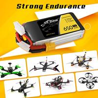 Tattu LiPo accupack 11.1 V 650 mAh Aantal cellen: 3 75 C Softcase XT30 - thumbnail