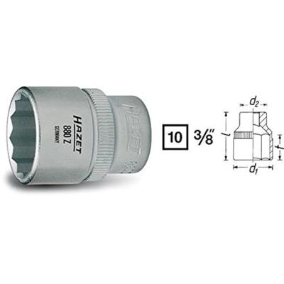 Hazet 880Z 880Z-13 Dop (zeskant) Dopsleutelinzetstuk 13 mm 3/8 (10 mm) Hazet 880Z 880Z-13 Dop (zeskant) Dopsleutelinzetstuk 13 mm 3/8 (10 mm)