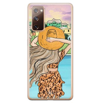 Samsung Galaxy S20 FE siliconen hoesje - Sunset girl