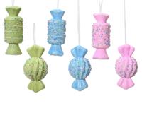 Snoep foam 15 cm roze rond - thumbnail