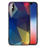 iPhone X | Xs Backcover Polygon Dark - thumbnail