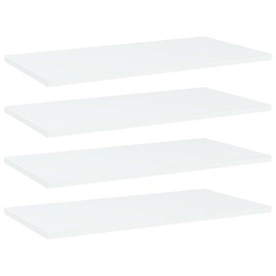 Wandschappen 4 st 60x30x1,5 cm spaanplaat wit