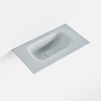 MONDIAZ EDEN Clay solid surface inleg wastafel voor toiletmeubel 40cm. Positie wasbak midden - thumbnail