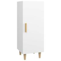 Dressoir 34,5x34x90 cm bewerkt hout wit - thumbnail