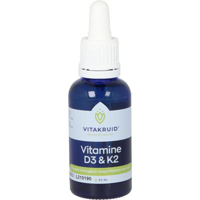 Vitakruid Vitamine D3 & K2 (MenaQ7®) met druppelpipet 30 Vitakruid Vitamine D3 & K2 (MenaQ7®) met druppelpipet 30