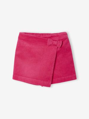 Skort voor meisjes van fluweel/velours fuchsia
