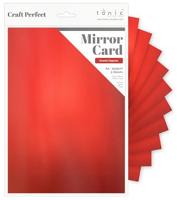 Tonic Studios • mirror card satin a4 x5 scarlet organza - thumbnail