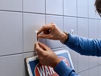 Tesa verstelbare klevende schroef tegel metaal 3 KG-2 stuks - thumbnail