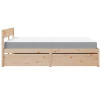 Bed met lades en matras massief grenenhout 140x200 cm - thumbnail