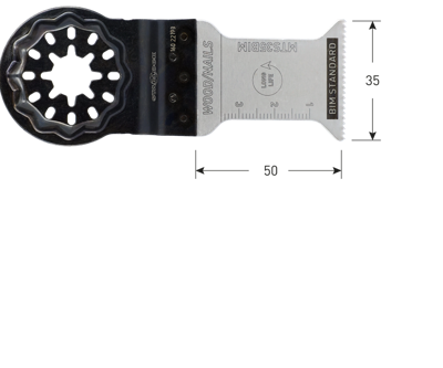 Rotec MTS35 | BIM | Hout/Spijkers | Starlock Invalzaagblad | 35x50 | 5 Stuks - 517.1105