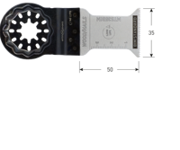 Rotec MTS35 | BIM | Hout/Spijkers | Starlock Invalzaagblad | 35x50 | 5 Stuks - 517.1105 - thumbnail