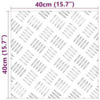 VidaXL Trap tread vierkant 2 pcs zilver 40 x 40 cm aluminium - thumbnail