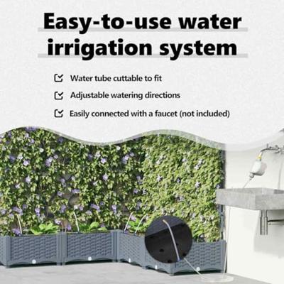 Tuin Bloempot 5 pcs Licht Grijs Staal Tuin Bloempot 5 pcs Licht Grijs Staal