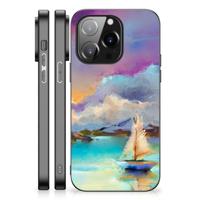 Kleurrijke Telefoonhoesje iPhone 14 Pro Boat - thumbnail