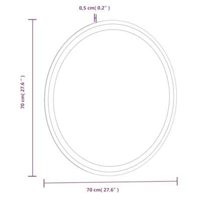 Badkamerspiegel LED rond 70 cm