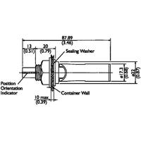 TE Connectivity Sensor LS803-51 Vlotterschakelaar 250 V/AC, 100 V/DC 1 A 1x NO, 1x NC IP65 1 stuk(s) - thumbnail
