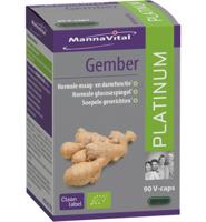 Mannavital Gember platinum bio 90 Vegetarische capsules - thumbnail