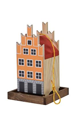 dobar Decoratief vogelhuisje (Oranje/rood) - thumbnail