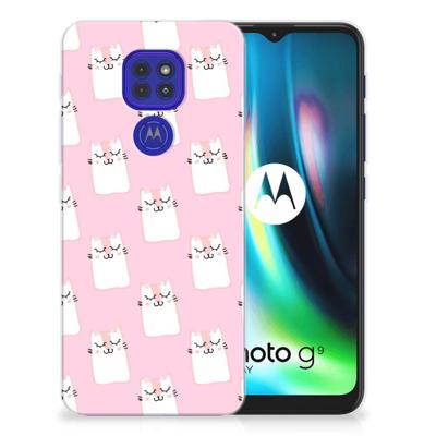 Motorola Moto G9 Play | E7 Plus | TPU Hoesje | Sleeping Cats
