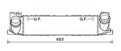 Intercooler, inlaatluchtkoeler BWA4464