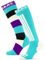 Poederbaas Striped Ski Sokken 2-pack - thumbnail