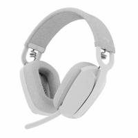 Logitech ZONE VIBE 100 Over Ear headset Bluetooth Stereo Wit Ruisonderdrukking (microfoon), Noise Cancelling Volumeregeling, Microfoon uitschakelbaar (mute) - thumbnail