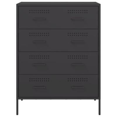 Dressoir 68x39x89 cm staal zwart